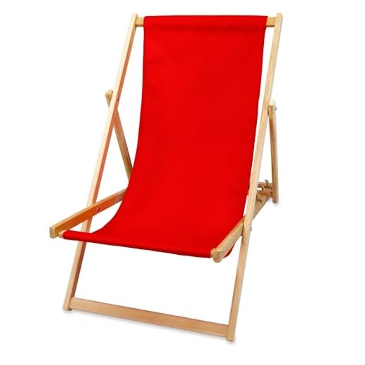 Amazinggirl Tumbonas Jardin Exterior Madera - Sillas Plegables Exterior Tumbona reclinable Silla Playa Rojo 1 Pieza