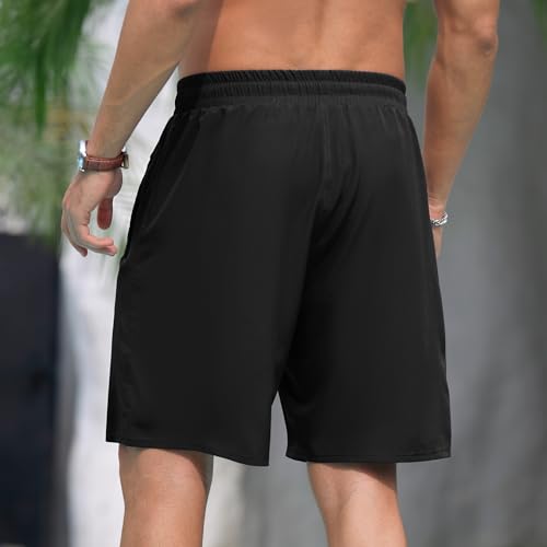 Adisputent Mens Swim Trunks with Compression Liner Quick Dry Swimsuit with Zipper Pockets Bathing Suit Beach Swim Shorts4