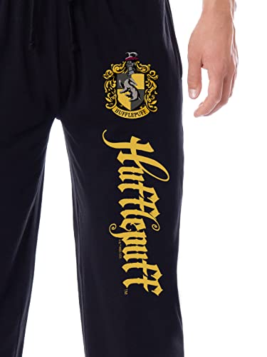 INTIMO Harry Potter Men's Hogwarts House Hufflepuff Sleep Jogger Pajama Pants2