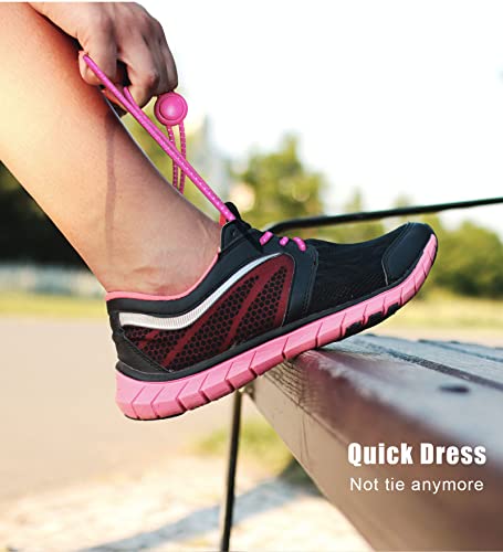 Vesonny Elastic No Tie Shoelaces - Reflective Shoe Laces For Kids And Adults (Red) #TOP4