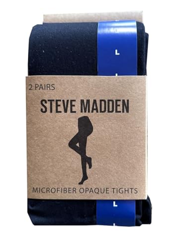 Steve Madden Women's Microfiber Opaque Tights, 2 Pack4