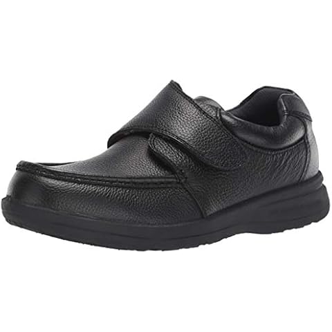 Nunn Bush Men Cam Strap Hook and Loop Casual Loafer Lightweight Slip On, Black Tumbled, 10.5 Wide US Cover