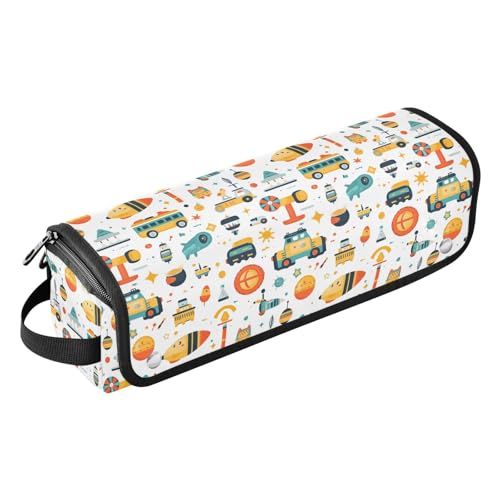Bolsa organizadora para herramientas de cabello CWUPZAY con estera resistente al calor para planchas y rizadores miniatura 1