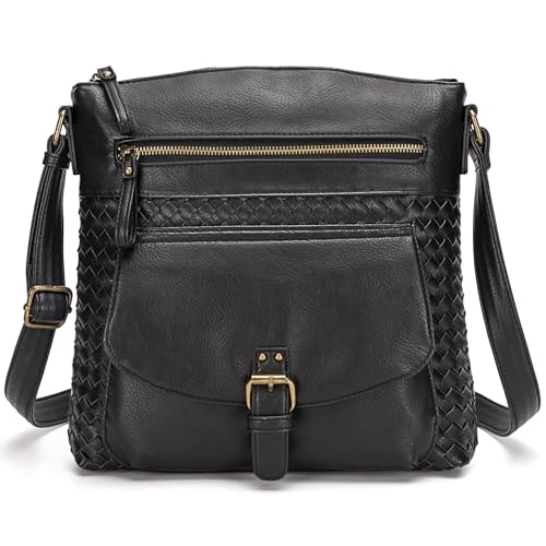 Image of KouLi Buir Crossbody Purses for Women - PU Leather Shoulder Handbags Sling Bag Crossboby Bags Medium Multi Pockets