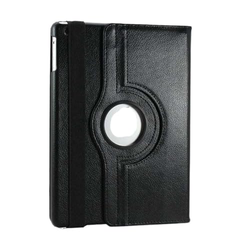 Housse iPad Air 13 pouces 2024 noire en cuir pour travailler en voyage
