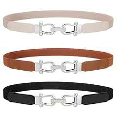 Black+brown+beige-silver Buckle