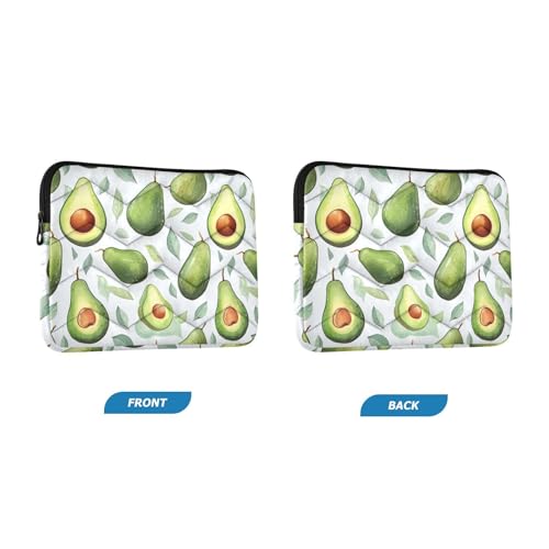 Funda para portátil 13-14 pulgadas con diseño hojas de aguacate miniatura 2