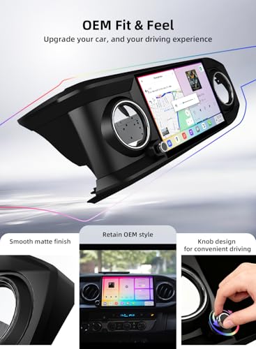 Image of 11.6'' 2K Car Stereo for Toyota Tacoma 2016-2022 | Wireless Carplay & Android Auto, QLED Display, 8+256GB GPS Nagivation, Qualcomm 665, 4G LTE, DTS, Gyroscope, Voice Control