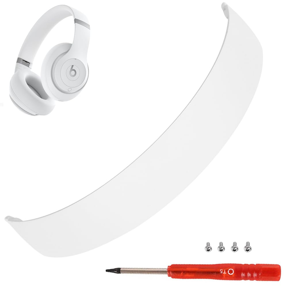 studio pro headband replacement arch band as same as the oem a2924 accessories parts compatible with beat studio pro (model a2924) and studio 3 wireless (model a1914) headphones (matte white)