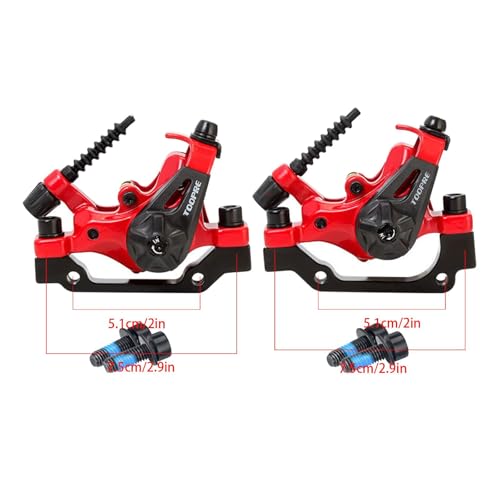 Étrier de frein à disque couleur rouge haute performance pour vélo fixie et VTT