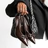 Berness Pumps de Tacón Stiletto Medio de 3.5 Pulgadas para Mujer con Punta Afilada y Tira en el Talón 6