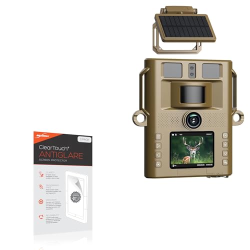 BoxWave Screen Protector Compatible with CamPark TC21 - ClearTouch Anti-Glare (2-Pack), Anti-Fingerprint Matte Film Skin