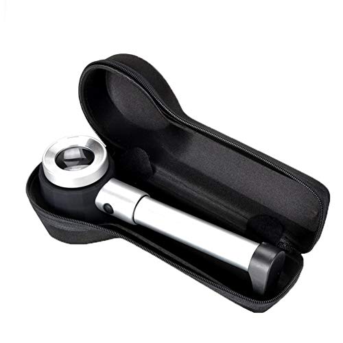 Loupe éclairée à main haute clarté mini loupe d'observation pour cartes et journaux