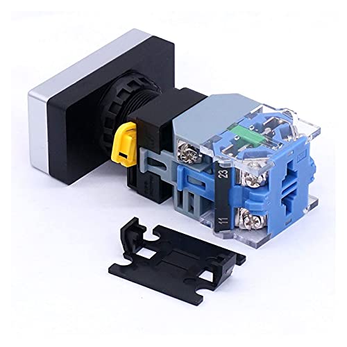 Bouton poussoir 22mm 10A 440V avec commutateur NO NC et voyant LED 110V