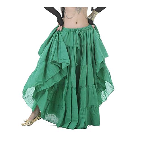 Bfbsmzd Tribal Dance Skirt,Women's Tulle Midi Skirt,Belly Dancer Posing In Skirts,Belly Dance Linen Dance Skirt #TOP14