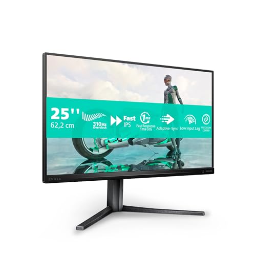 Philips Evnia 3000 25M2N3200U Écran LED 25 24.5 visualisable 1920 x 1080 Full HD @ 300 Hz Fast IPS 400 cdm² 1000:1 DisplayHDR 400 0.3 ms - vue 2