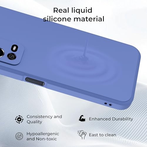 Image of A rtistque Liquid TPU Silicone Matte Shockproof Flexible with Camera Protection Soft Back Cover Case for Oppo A55 - Blue