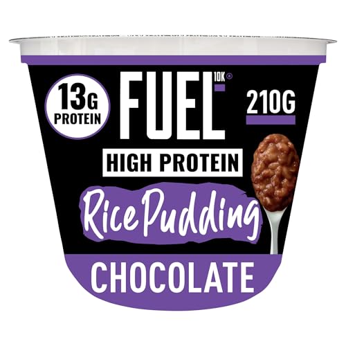 FUEL10K Chocolate Flavour High Protein Rice Pudding, 210 g (Pack of 6)