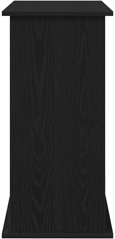 vidaXL Aquarium Stand Black Oak 31.9x14.2x28.7 Engineered Wood