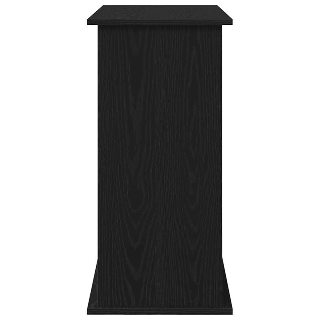 vidaXL Support d'aquarium Chêne Noir 81x36x73 cm Bois d'ingénierie