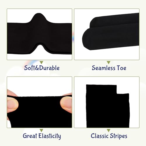 Durio Kids Soccer Socks Toddler Soccer Socks 4-6 Cozy Cotton Youth Baseball Socks Boys Girls Knee High Socks Long Socks2