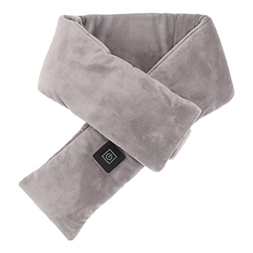 Écharpe chauffante, écharpe chauffante USB, écharpe chauffante, coussin chauffant pour le cou Chauffage électrique en fibre de carbone double face en vison doré pour la protection du cou Cover