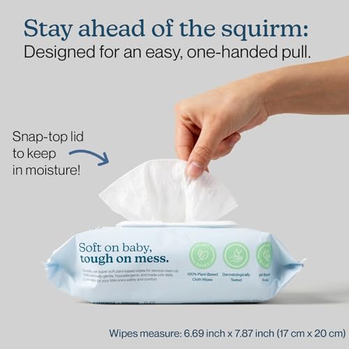 Hypoallergenic-Plastic-Free-99-Water-Baby-Wipes-Ultra-Soft-Plant-Based-Wipe-Alcohol-Free-pH-Balanced-Eco-Friendly-Cruelty-Free-Wipes-with-Premium-Moisture-Sealed-Flip-Top-80-Count 41JtB3qH8dL