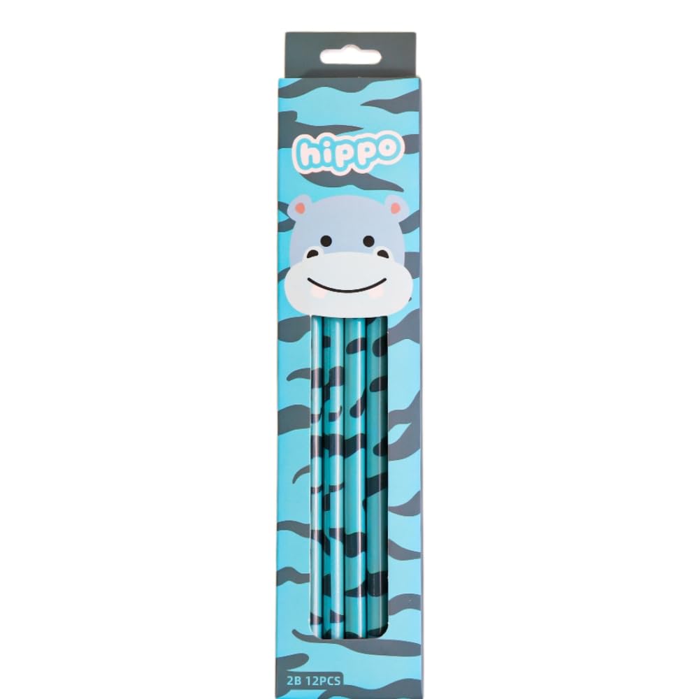 FEIFEI'S BOW Pack of 12 Princess HB Pencils with erasers Kids Children Party Bag Fillers School Office (Hipp) — image 1