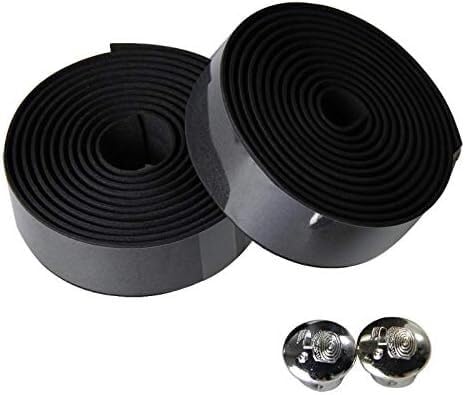 bike handlebar tape,handlebar tape Handlebar Tape, Handlebar Tape 4pcs Steering Wheel Cover Road Bike Cycling Handle Non-slip Belt Rubber Tape Bike Accessories Handle Belt Bar Tape(Yellow black)