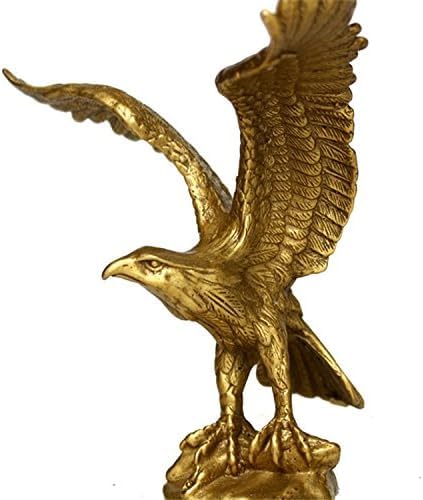 Figurine aigle chi bronze laiton au design vintage pour habiller votre meuble de salon