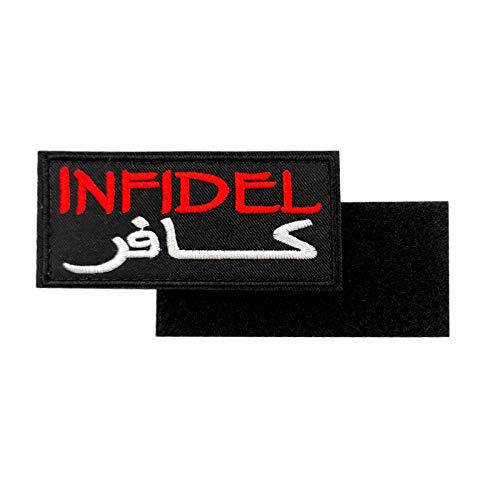Écusson brodé drapeau infidèle Cute-Patch de 9,5 cm pour veste et sac