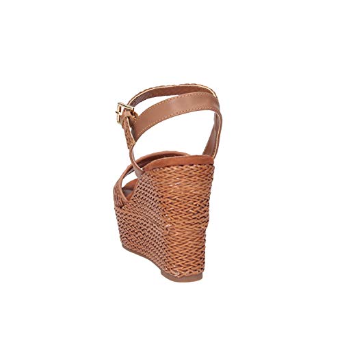 Sara loper sandalo raffia zeppa donna - 37