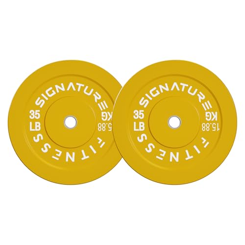Image of Fitvids 2-Inch Olympic Rubber Weight Plates Sets, Bumper Plates Set Barbell with Mat for Strength Training, 80-370 Lbs Multiple Options