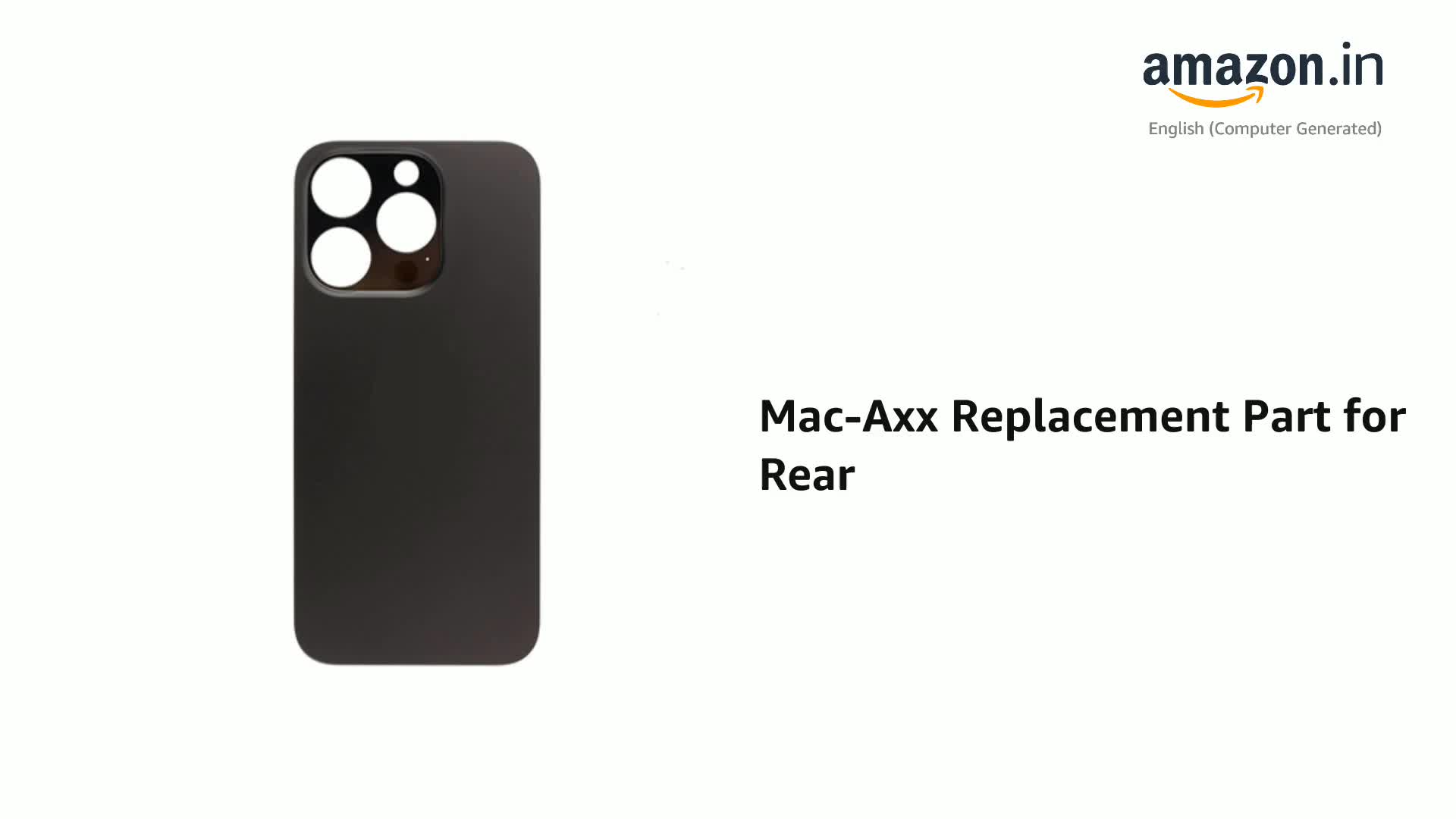 Mac-Axx™ Replacement Part for Rear(Back) Glass Panel Compatible