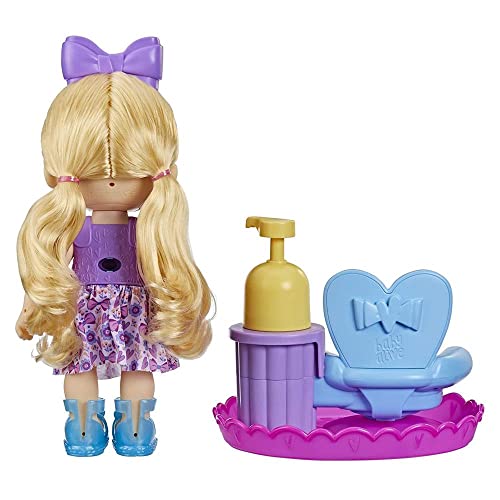 Muñeca Baby Alive Sudsy Styling con accesorios de salón miniatura 3