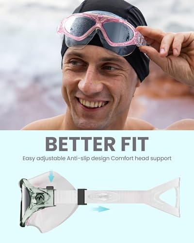 Image of OutdoorMaster Swim Mask - Wide View Swimming Mask & Goggles Anti-fog Waterproof