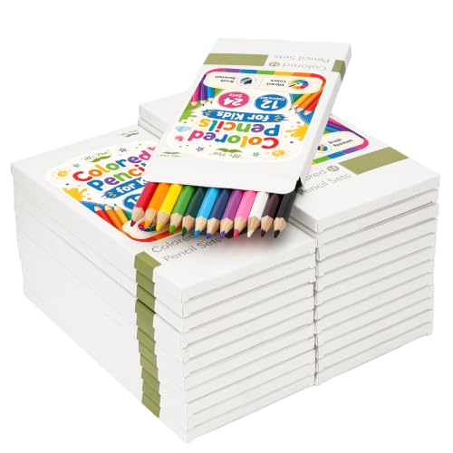 Mr. Pen- Bulk Colored Pencils for Kids, 12 Colors/Set, 24 Sets, Soft Core