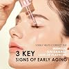 ALMOES SERUM 20% Vitamin C,Alpha Arbutin, Polyglutamic acid,hyaluronic acid, Vit E,Collagen,Pore-minimizing formula, Hydrating Face & Eye Serum 1 Fl Oz