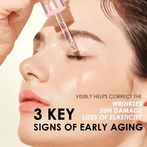 ALMOES SERUM 20% Vitamin C,Alpha Arbutin, Polyglutamic acid,hyaluronic acid, Vit E,Collagen,Pore-minimizing formula, Hydrating Face & Eye Serum 1 Fl Oz