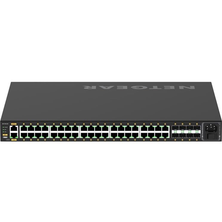 Image of NETGEAR AV Line M4250-40G8XF-PoE+ 48 Port Switch GSM4248PX | L3 Managed | 40x1G PoE+ 960W and 8x1G /10G SFP+ | Rack-Mountable | Cloud Care's 3 Year Warranty SupportPlus Included