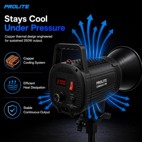 Image of Prolite Cinemax 350 Bi COB LED Studio Light, 2700-6500K Bowens Mount