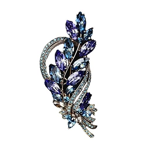 Broche femme cristal rétro pour illuminer un manteau en soirée
