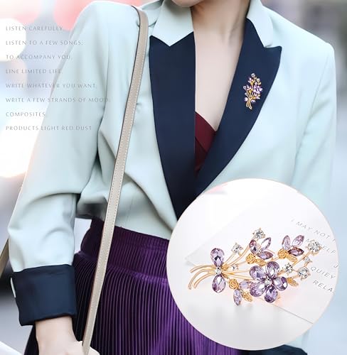 Image of Cameo Brooch Vintage Silver Tone Lady Portrait Brooch Pins for Women Victorian Jewelry Crystal Rhinestone Brooches for Hat Scarf Collar Lapel Handbags Shawls for Christmas