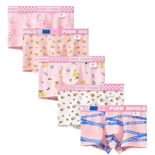 Men's Underwear Boxer Briefs, Soft Cotton Stretch Underwear for Men, Cute Boxer Brief Panties Multi-Packs