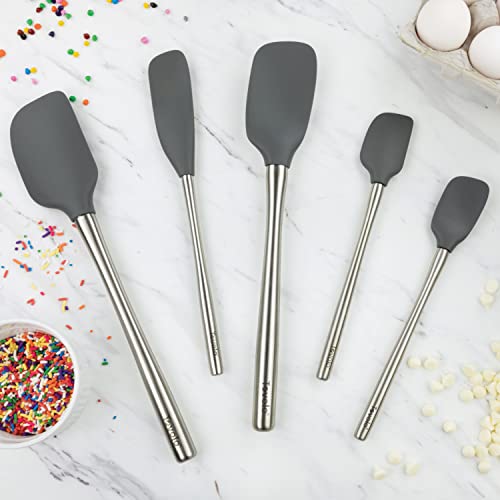 Tovolo 60130-200 Flex-Core Stainless Steel Handled Spatula Set Of 5 thumb #2