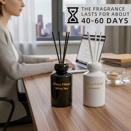 Set Difusores de Vela Lavanda y Té Blanco 3.38oz x 2 miniatura 5
