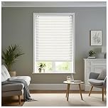 J.Din Made to Measure White Plain PVC Window Venetian Blinds 25mm Slats, Easy Fit Windows Treatment Shutters Child Safe Fittings Home Office Curtains 60W x 213H cm