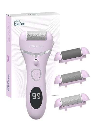 Caresmith Bloom Rechargeable Callus Remover for Feet | Foot scrubber for dead skin | 3 Roller Heads for Dead Skin Removal | Pedicure Machine (B0CTWYP2WR) Amazon Price History, Amazon Price Tracker