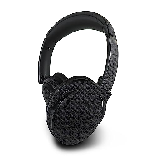 Image of MightySkins Carbon Fiber Skin Compatible with Bose QuietComfort 45 Headphones Glamorous | Protective, Durable Textured Carbon Fiber Finish | Easy to Apply | Made in The USA