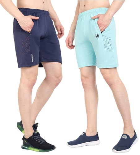Image of RynoGear Shorts for Men with Zipper Pocket (Pack of 2)